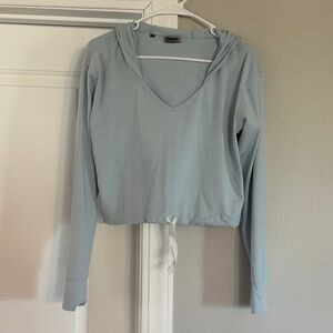 Gymshark Women’s Blue V-Neck Hoodie Top